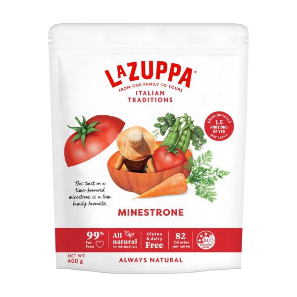 LA ZUPPA SOUP POUCH MINESTRONE 400G