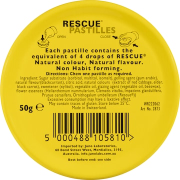 Rescue Remedy Stress Relief Pastilles Blackcurrant 50g