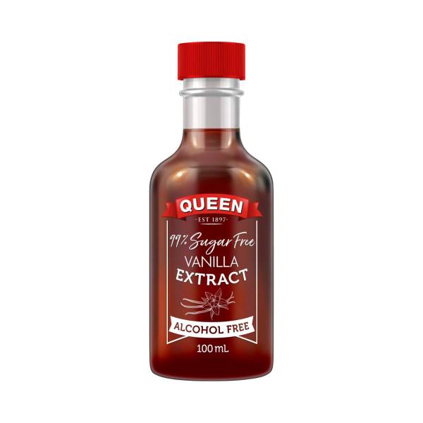 QUEEN VANILLA EXTRACT 99% SUGAR FREE ALCOHOL FREE 100ML