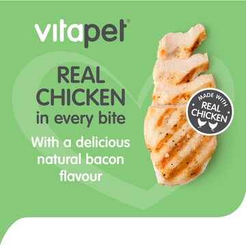 Vita Pet JerHigh Dog Treats Chicken With Bacon Flavour 400g