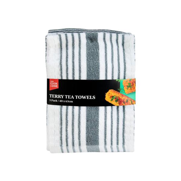 COOK & DINE TERRY TEA TOWELS