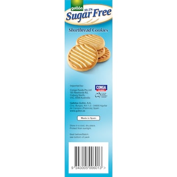 Gullon Cookies Sugar Free Short Bread 330g