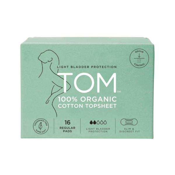 TOM INCONTINENCE PADS REGULAR 16 PACK