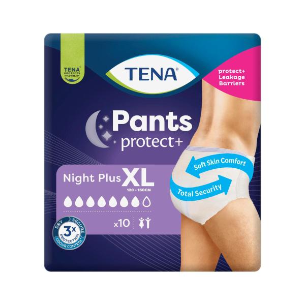 TENA INCONTINENCE NIGHT PANTS XL 10 PACK