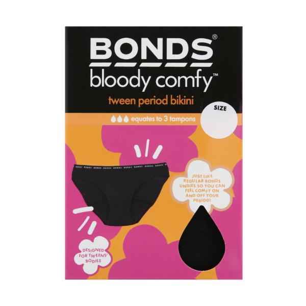 BONDS TWEEN PERIOD BRIEF SIZE 12-14 1 PACK