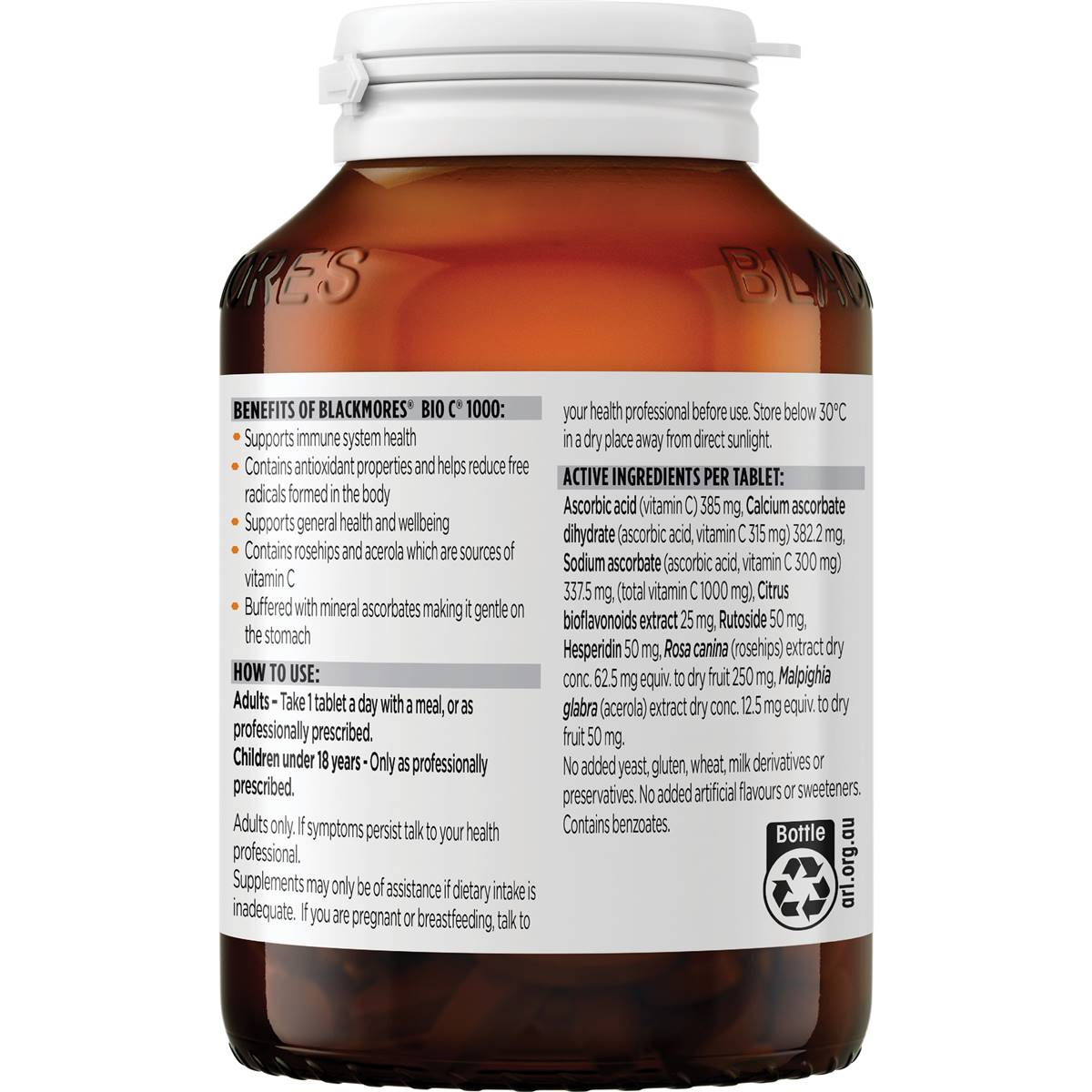 Blackmores Bio c 1000mg Tablets Support Tablets 150 Pack