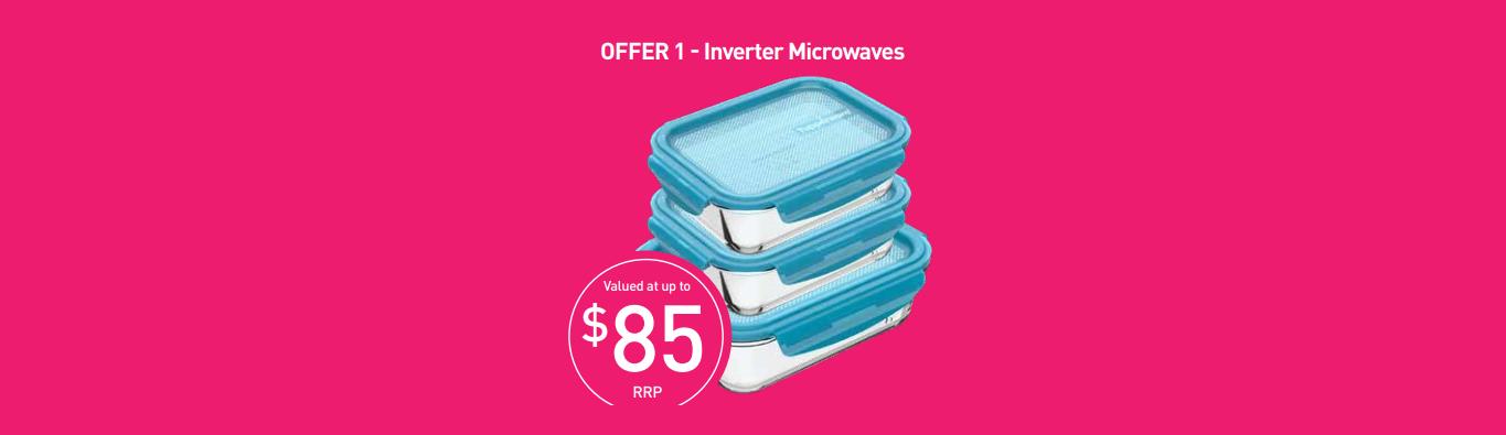 Panasonic 32L Inverter Sensor 1100W Microwave Oven