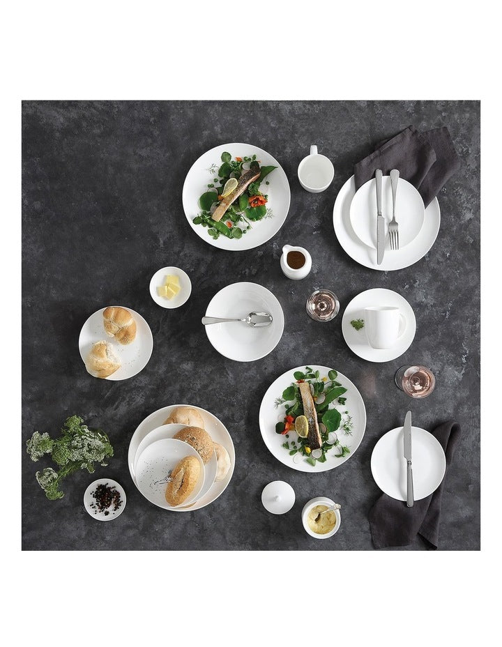 Cashmere Resort Coupe Dinner Set 18 Piece in White