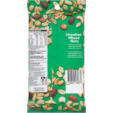 Woolworths Unsalted Mixed Nuts 375g