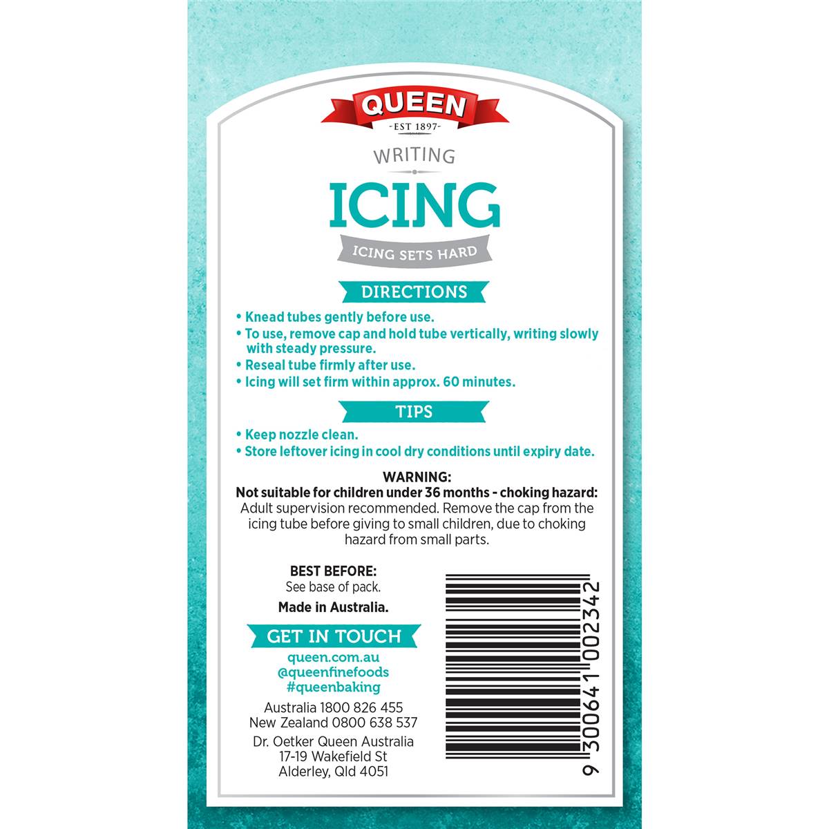 Queen Writing Icing 5 Pack