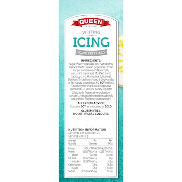 Queen Writing Icing 5 pack