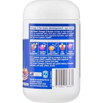 Nature's Way Kids Omega-3 Fish Oil Smart Trio 60 pack