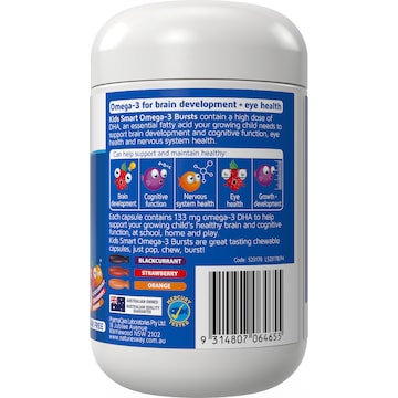 Nature's Way Kids Omega-3 Fish Oil Smart Trio 60 pack