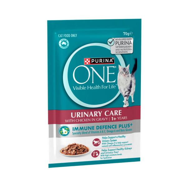 One Adult Urinary Health Track Cat Food With Chicken Pouch