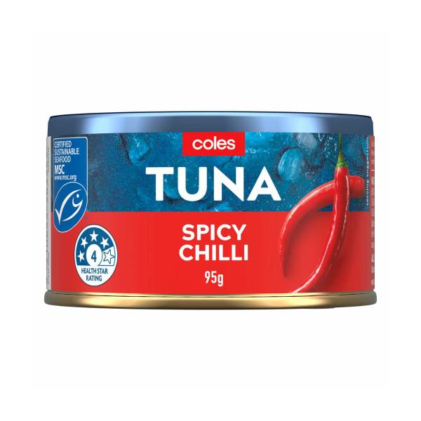 COLES TUNA SPICY CHILLI TUNA 95G