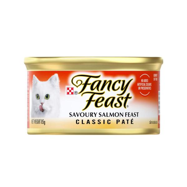 FANCY FEAST CLASSIC PATE WITH SALMON CAT FOOD 85GRAM