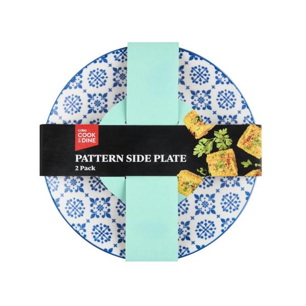 COOK & DINE PATTERN SIDE PLATES