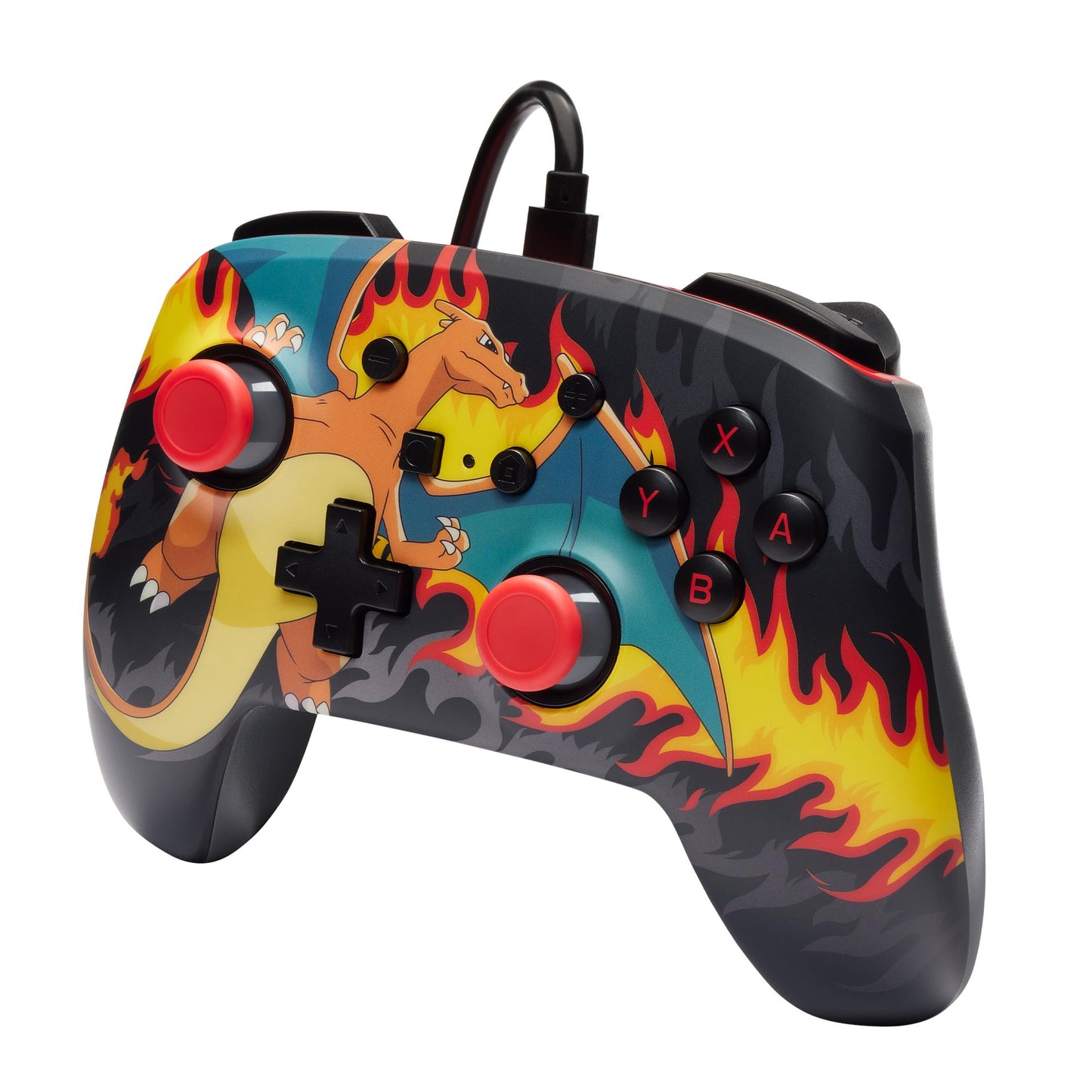 PowerA Enhanced Wired Controller for Nintendo Switch (Charizard Firestorm)