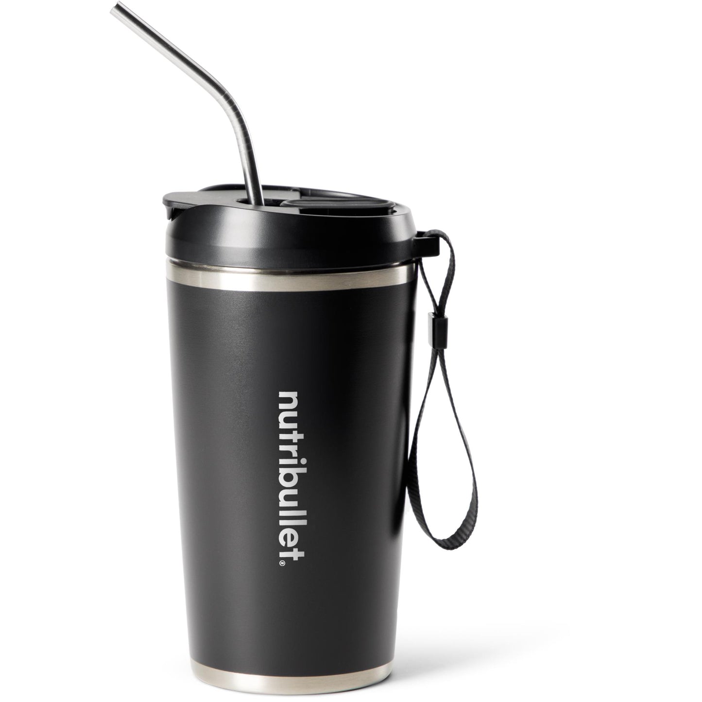 NutriBullet Flip Stainless Steel Portable Blender (Black)