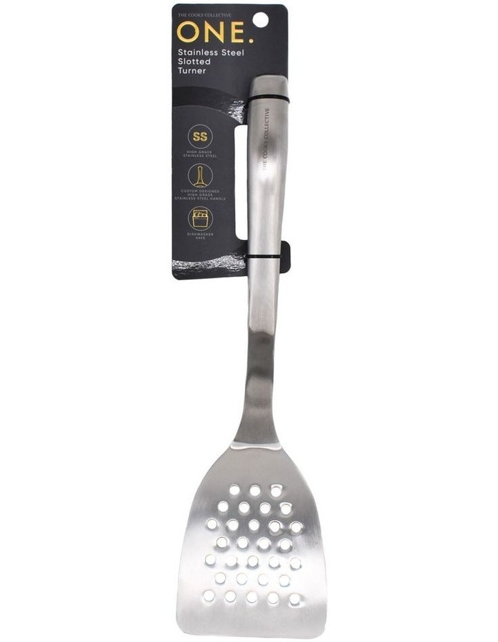 ONE Slotted Turner in Stainless Steel