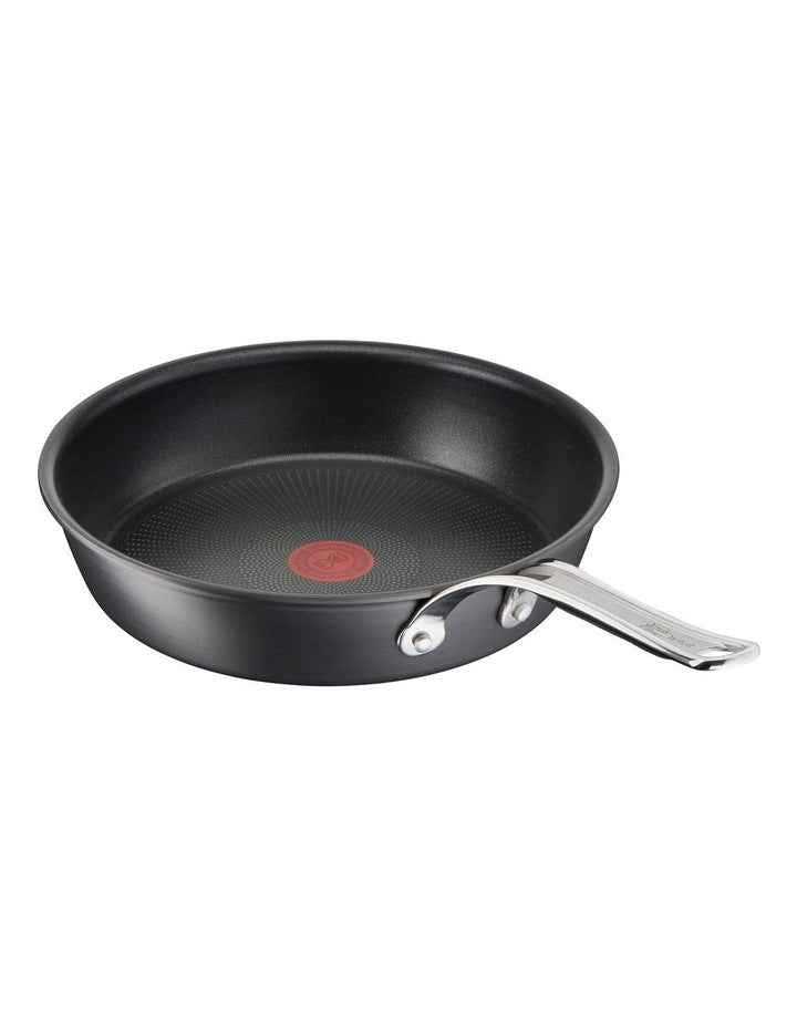 Hard Anodised Induction Frypan 2 Piece Set 24/28cm in Coal Grey