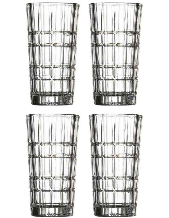 Bond Lined Tumbler Set of 4 370ml in Clear