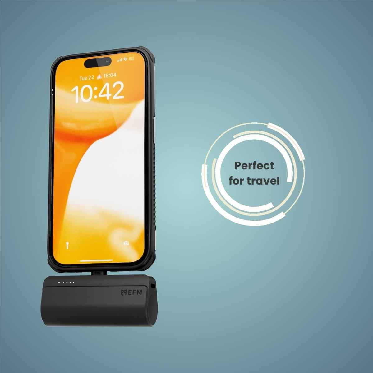 EFM Power On-The-Go 5K USB-C Power Bank (Black)