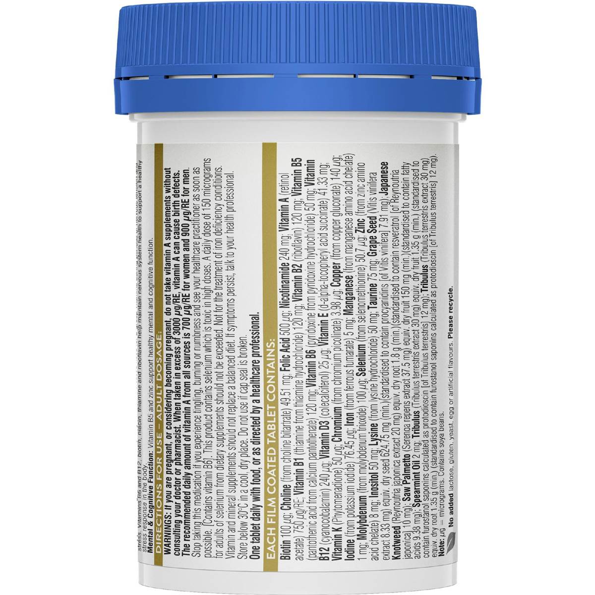Swisse Ultivite Men's High Potency Multivitamin Tablets 40 pack