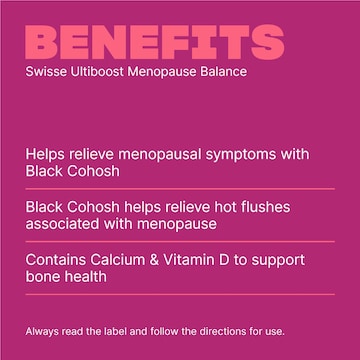 Swisse Ultiboost Menopause Balance Women's Health Tablets 60 pack