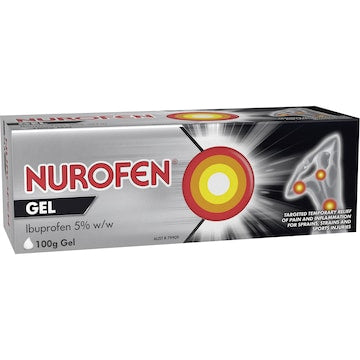 Nurofen Pain & Inflammation Relief Gel 5% Ibuprofen 100g