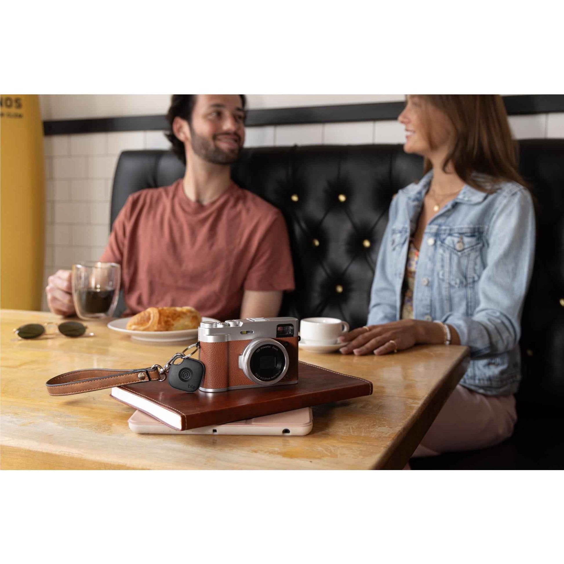 Tile Mate Essential Bluetooth Tracker 4 Pack (2 Black Mates/Slim/Sticker)