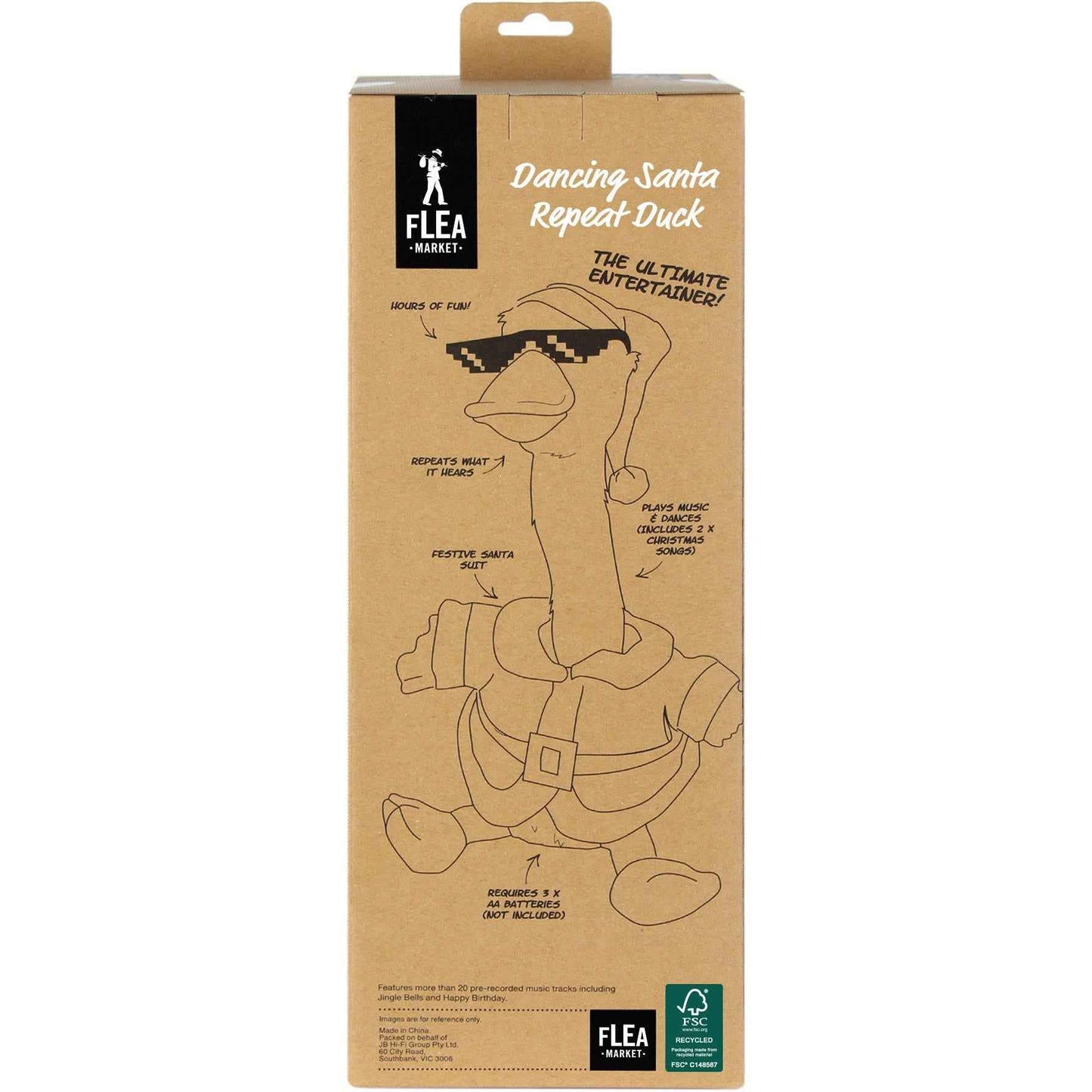 Flea Market Dancing & Repeating Santa Duck