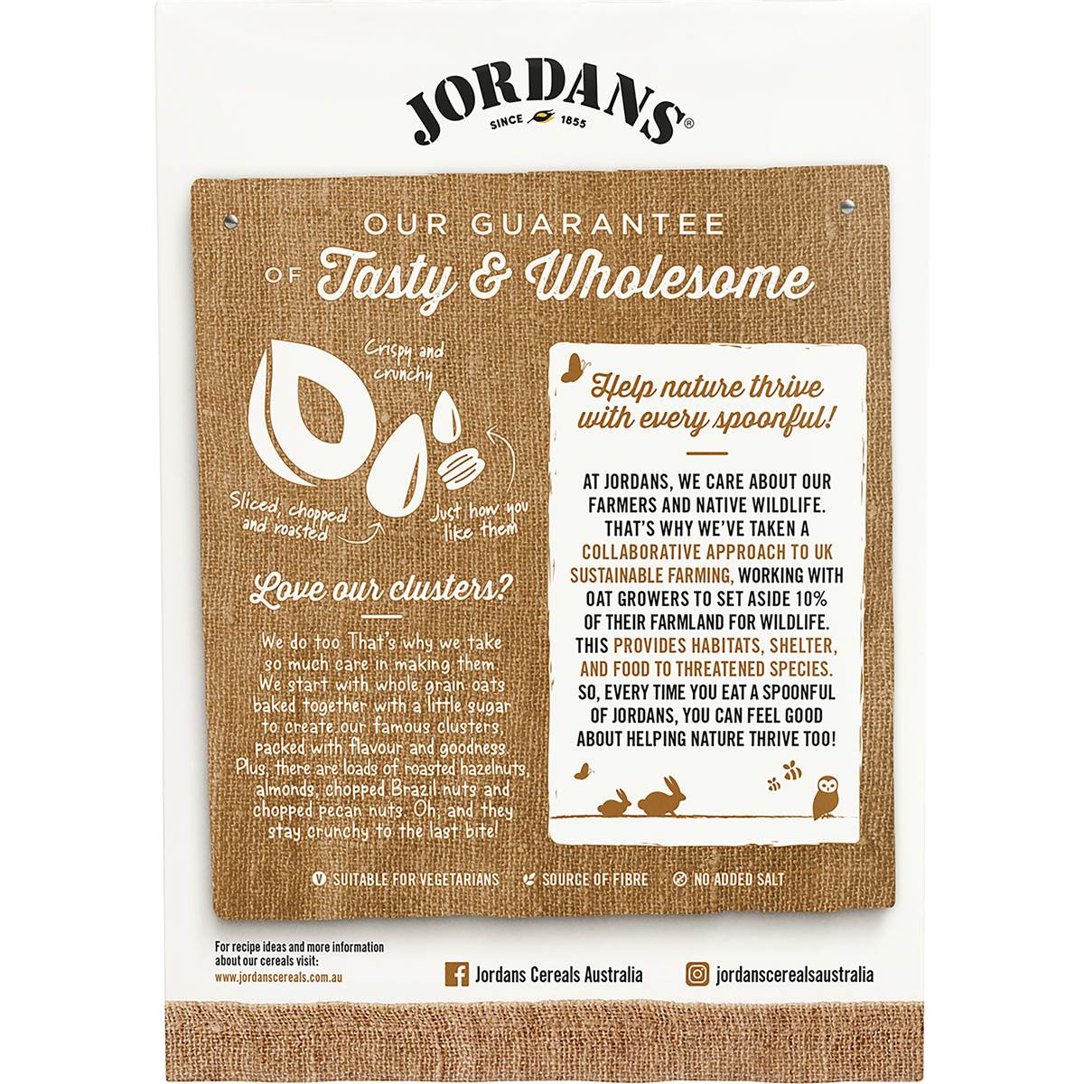 Jordans Chunky Nut Crispy Oat Clusters 500g