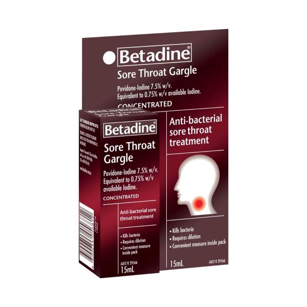 BETADINE CONCENTRATED GARGLE SORE THROAT