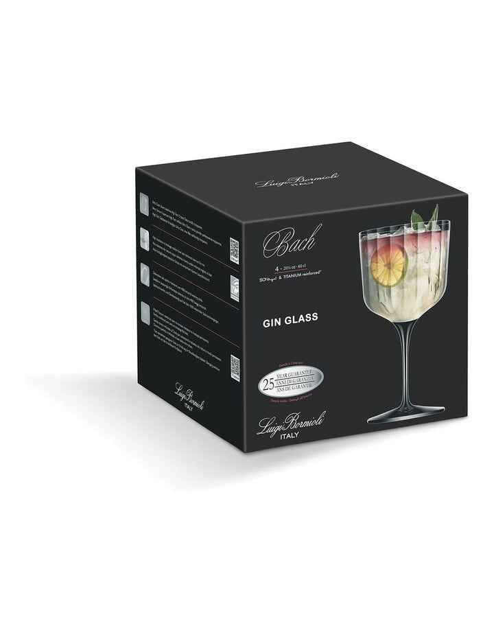 Bach Gin Glass Set of 4 in Clear