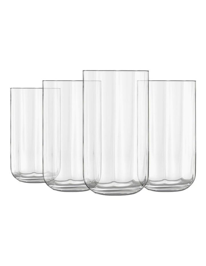 Jazz Highball Glass Set Set of 4 45ml in Clear