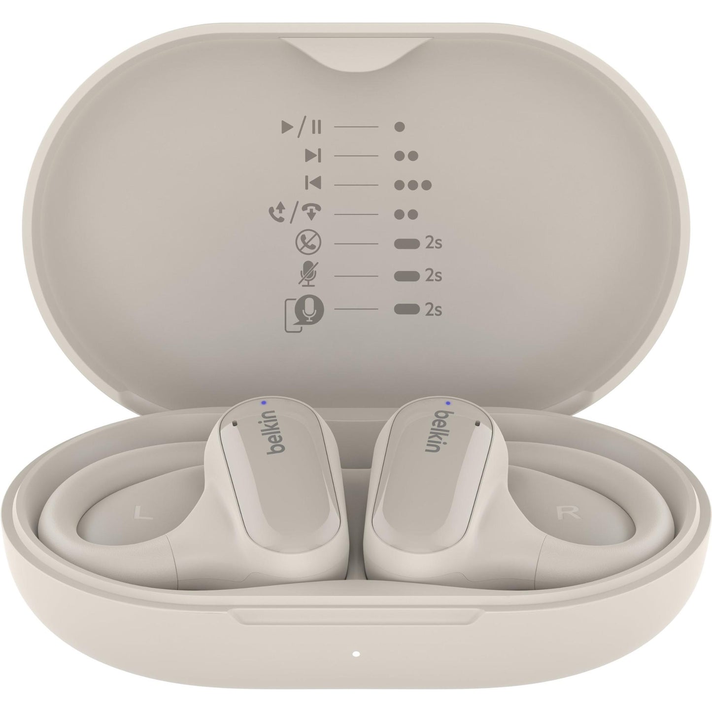 Belkin SoundForm ClearFit Open Ear True Wireless Headphones (Sand)