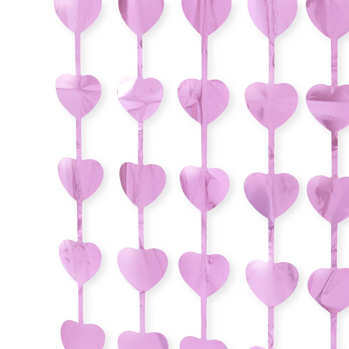 Pink Heart Foil Curtain