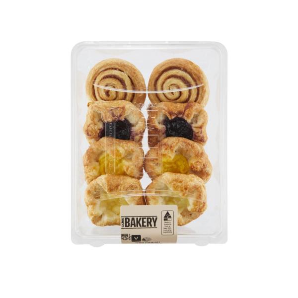 COLES MINI MIXED DANISH SELECTION 8PK
