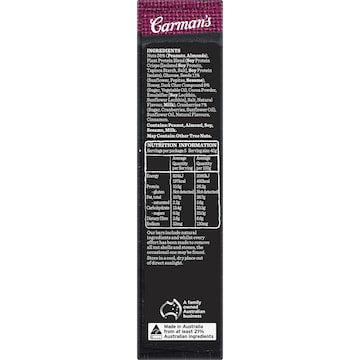 Carman's Protein Bars Dark Choc & Cranberry 5 pack