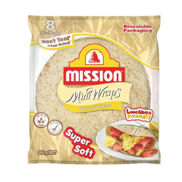 MISSION MINI WRAPS WHOLEWHEAT 8PK