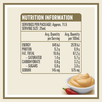 Heinz Seriously Good Spicy Peri Peri Flavoured Mayonnaise 295mL