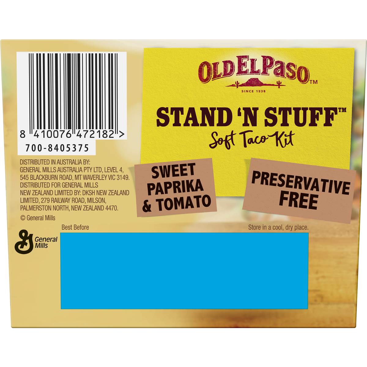 Old El Paso Stand 'n Stuff Soft Taco Kit Mexican Style 348g