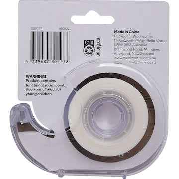 Paperclick Invisible Tape with Dispenser 18 x 25m each