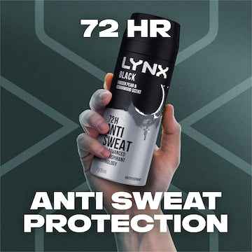 Lynx 72hr Deodorant Body Spray Black 165mL