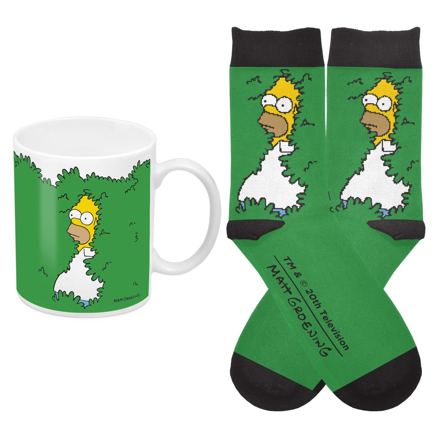 Simpsons, The - Homer In Bush Mug & Sock Pack