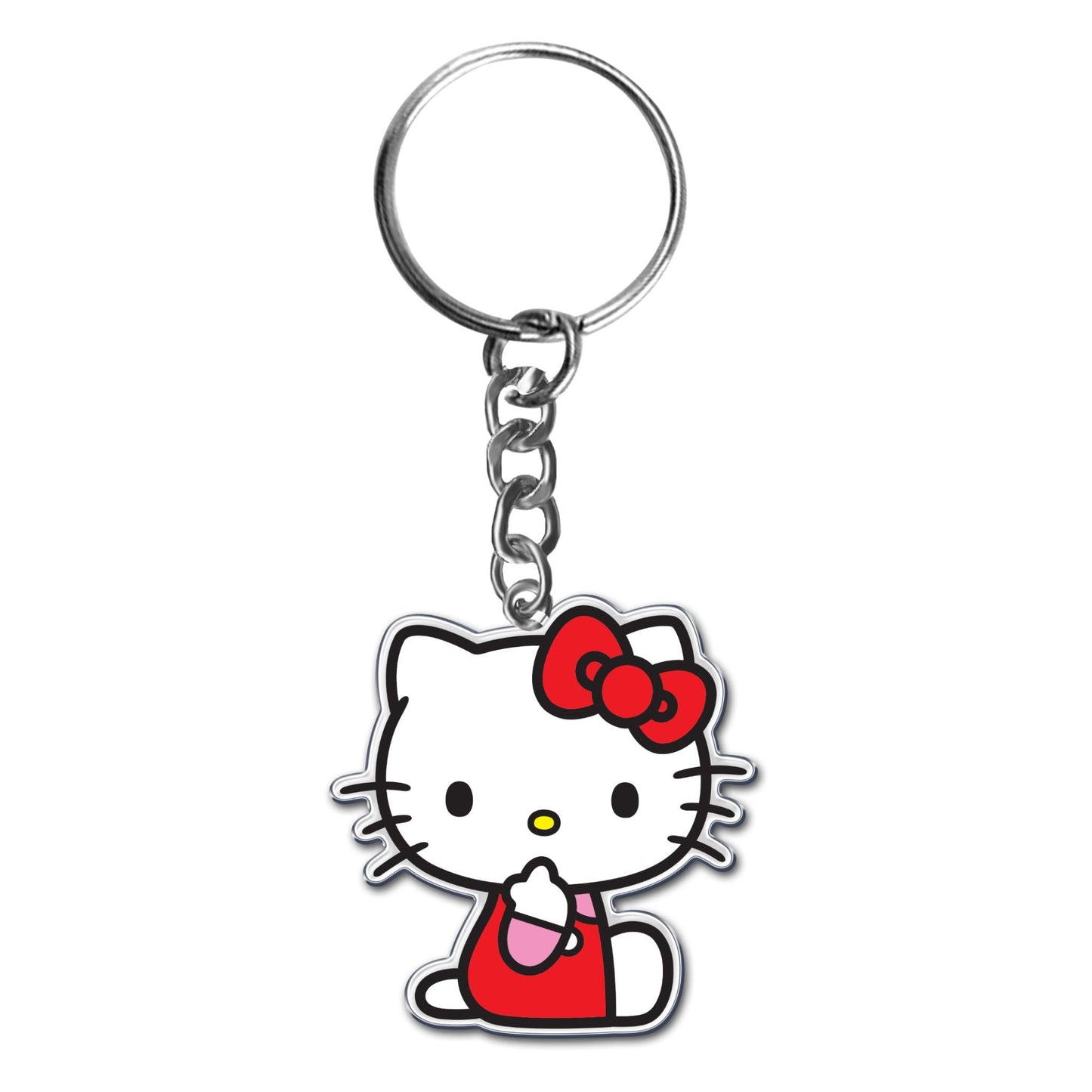 Hello Kitty - Sitting Metal Keyring