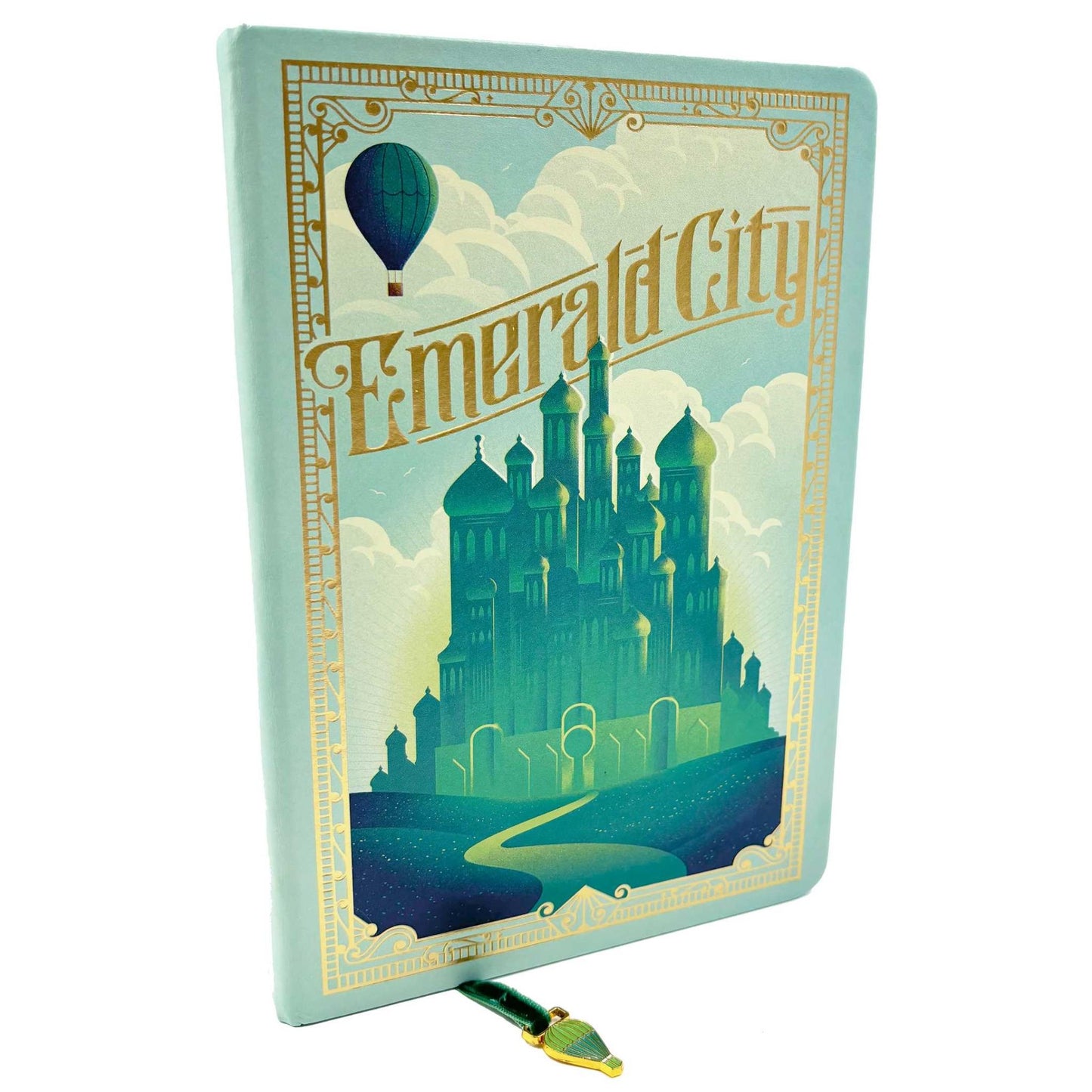 Emerald City Journal with Ribbon Charm - Lined Notebook