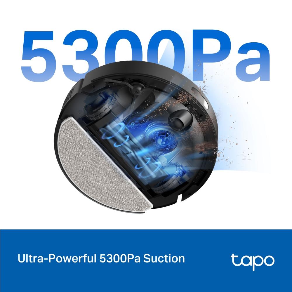 TP-Link Tapo RV30 Max Hyper Suction Robot Vacuum & Mop + Smart Auto-Empty Dock
