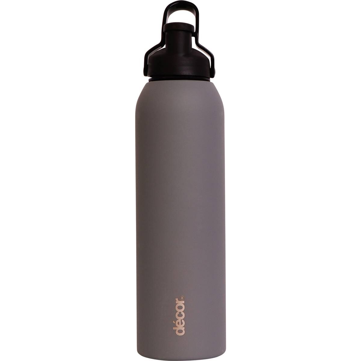 Decor FlipSeal Stainless Steel Water Drink Bottle 750mL Assorted each